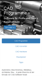 Mobile Screenshot of cad-programme.com